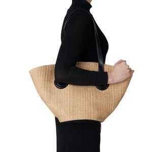 Mark Cross Arc Basket Tote Bag Purse